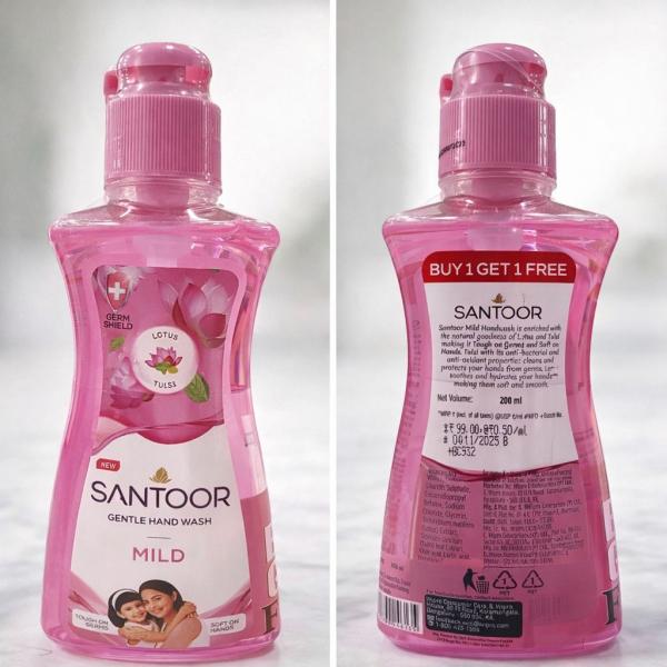 SANTOOR GENTLE HAND WASH MILD 200ml